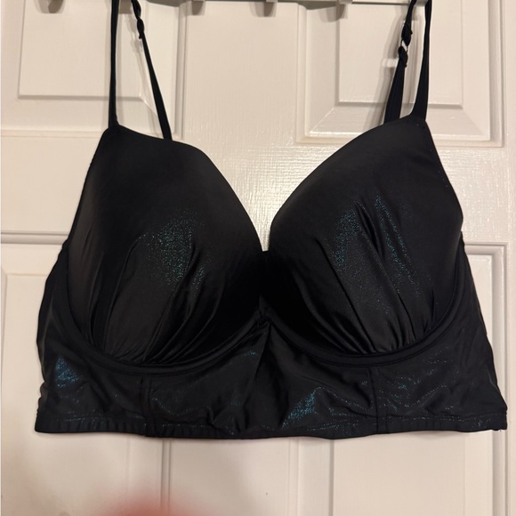 Cacique Black Shimmer Swimwear - Picture 3 of 9